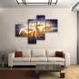 Handmade Large Contemporary Wall Art Floral Painting Lily Flowers Artwork