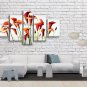Large Contemporary Wall Art Floral Painting Lily Flower Oil Canvas