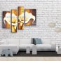 Tetraptych Contemporary Wall Art Floral Painting Lily Decoration Ideas