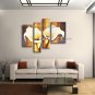 Tetraptych Contemporary Wall Art Floral Painting Lily Decoration Ideas