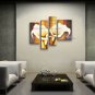 Tetraptych Contemporary Wall Art Floral Painting Lily Decoration Ideas
