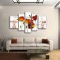 Large Contemporary Wall Art Floral Painting Poppy Flower Inner Framed