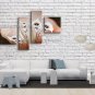 Tetraptych Contemporary Wall Art Floral Painting Lily Contemporary Decor