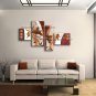 Tetraptych Contemporary Wall Art Floral Painting Tulip Flower Paintings