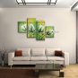 Tetraptych Contemporary Wall Art Floral Painting Tulip Contemporary Decor