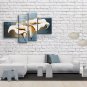 Tetraptych Contemporary Wall Art Floral Painting Lily Flower Paintings