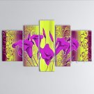 5 Pieces Contemporary Wall Art Floral Painting Lily Flowers Artwork