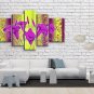 5 Pieces Contemporary Wall Art Floral Painting Lily Flowers Artwork