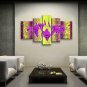 5 Pieces Contemporary Wall Art Floral Painting Lily Flowers Artwork