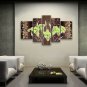5 Pieces Contemporary Wall Art Floral Painting Lily Decoration Ideas
