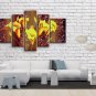 Handmade Large Contemporary Wall Art Floral Painting Lily Decoration Ideas
