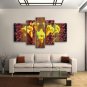 Handmade Large Contemporary Wall Art Floral Painting Lily Decoration Ideas