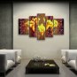 Handmade Large Contemporary Wall Art Floral Painting Lily Decoration Ideas