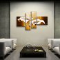 Handmade Large Contemporary Wall Art Floral Painting Lily Flower Paintings