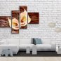Tetraptych Contemporary Wall Art Floral Painting Lily Flower Artworks