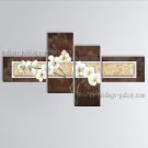 Tetraptych Contemporary Wall Art Floral Painting Lily Flower Paintings