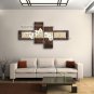 Tetraptych Contemporary Wall Art Floral Painting Lily Flower Paintings
