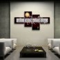 Tetraptych Contemporary Wall Art Floral Cherry Blossom Oil On Canvas