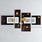 Tetraptych Contemporary Wall Art Floral Painting Dandelion Flowers/floral