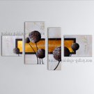 4 Pieces Contemporary Wall Art Floral Painting Dandelion Flowers/floral