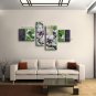 Tetraptych Contemporary Wall Art Floral Painting Tulip Flower On Canvas