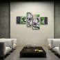 Tetraptych Contemporary Wall Art Floral Painting Tulip Flower On Canvas