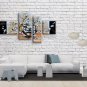 Tetraptych Contemporary Wall Art Floral Painting Tulip Flowers Artwork