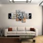 Tetraptych Contemporary Wall Art Floral Painting Tulip Flowers Artwork