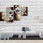 Tetraptych Contemporary Wall Art Floral Painting Tulip Decoration Ideas