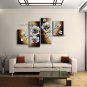 Tetraptych Contemporary Wall Art Floral Painting Tulip Decoration Ideas