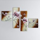 Large Contemporary Wall Art Floral Painting Tulip Flower Inner Framed