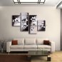 4 Pieces Contemporary Wall Art Floral Painting Tulip Decoration Ideas