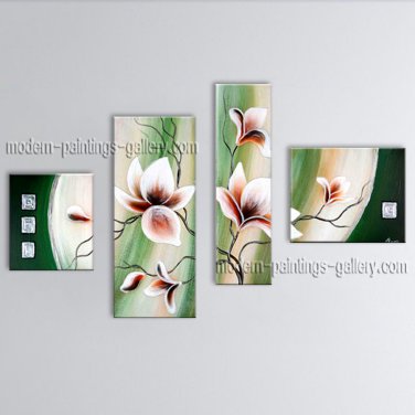 Large Contemporary Wall Art Floral Painting Tulip Contemporary Decor