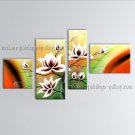 Large Contemporary Wall Art Floral Painting Tulip Flower Inner Stretched