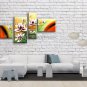 Large Contemporary Wall Art Floral Painting Tulip Flower Inner Stretched