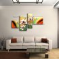 Large Contemporary Wall Art Floral Painting Tulip Flower Inner Stretched