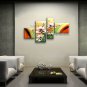 Large Contemporary Wall Art Floral Painting Tulip Flower Inner Stretched