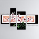 Large Contemporary Wall Art Floral Painting Orchid Flowers Artwork