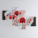 Large Contemporary Wall Art Floral Painting Poppy Contemporary Decor
