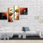 4 Pieces Contemporary Wall Art Floral Painting Tulip Decoration Ideas