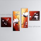 Handmade Large Contemporary Wall Art Floral Painting Tulip Flowers Artwork
