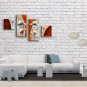 Large Contemporary Wall Art Floral Painting Tulip Flower Inner Stretched