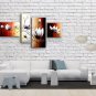 Tetraptych Contemporary Wall Art Floral Painting Tulip Flower Paintings