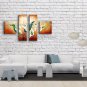 Tetraptych Contemporary Wall Art Floral Painting Lily Flowers Artwork