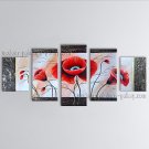 Large Contemporary Wall Art Floral Painting Poppy Contemporary Decor