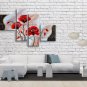 Large Contemporary Wall Art Floral Painting Poppy Flower Inner Framed