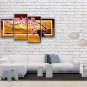 Tetraptych Contemporary Wall Art Floral Cherry Blossom Gallery Wrapped