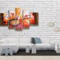 5 Pieces Contemporary Wall Art Floral Painting Lily Flowers Artwork