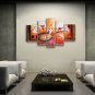 5 Pieces Contemporary Wall Art Floral Painting Lily Flowers Artwork