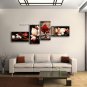 Tetraptych Contemporary Wall Art Floral Painting Tulip Flowers Artwork